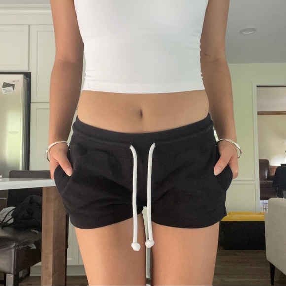 Black Jersey Shorts - Picture 3 of 3